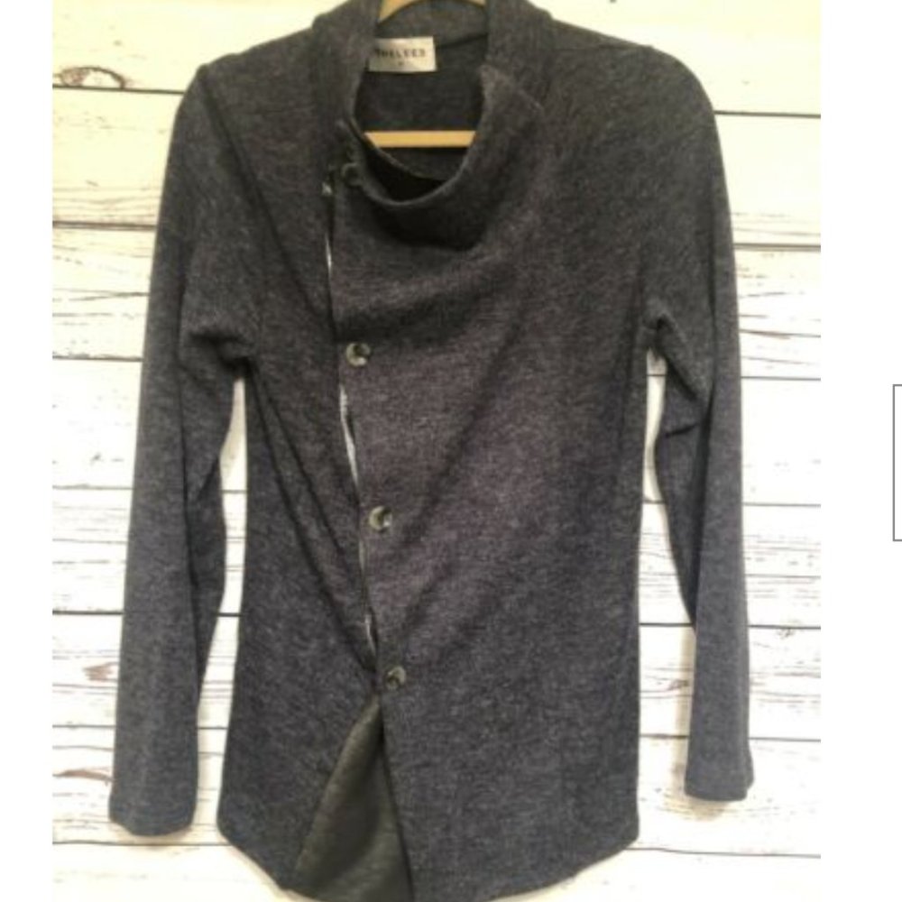 TheLees Mens Button Front Cardigan Top Sz M Sweate